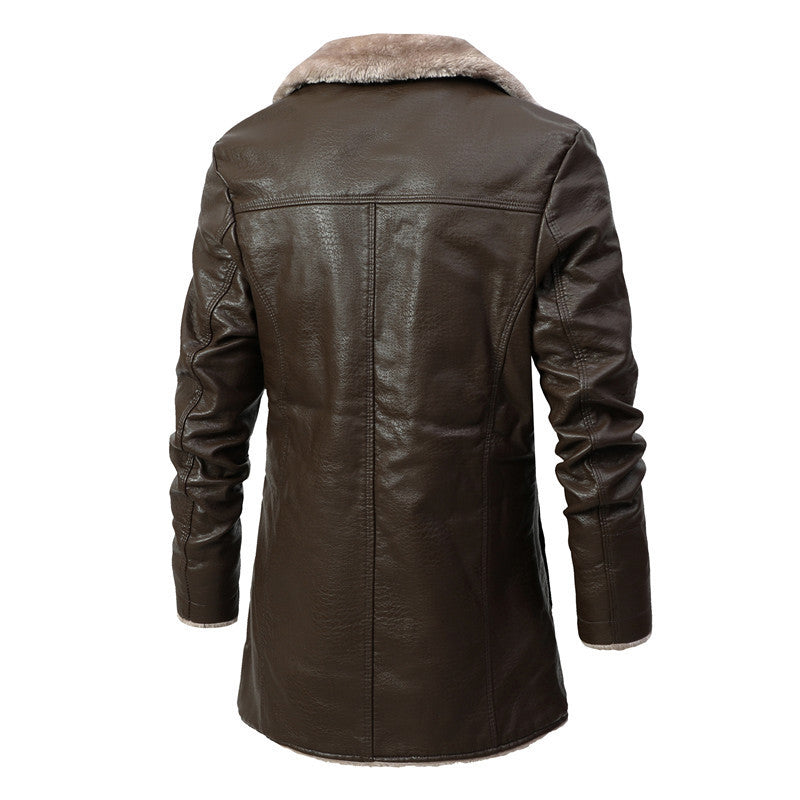 Men's Jacket Plush Large Lapel Suit Fur Plush