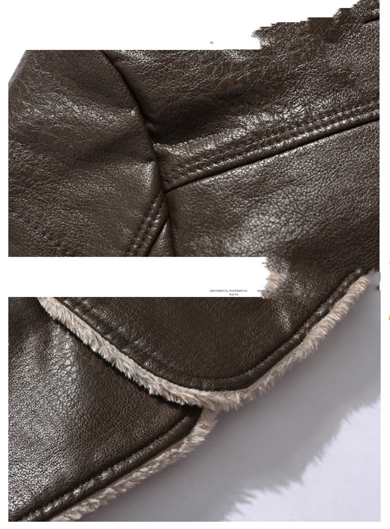 Men's Jacket Plush Large Lapel Suit Fur Plush