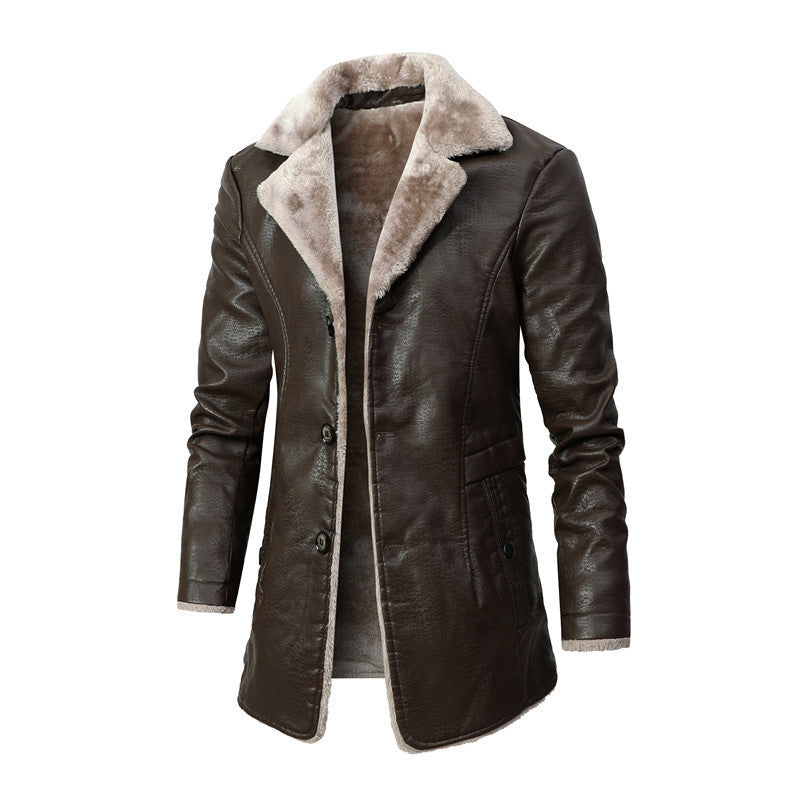 Men's Jacket Plush Large Lapel Suit Fur Plush