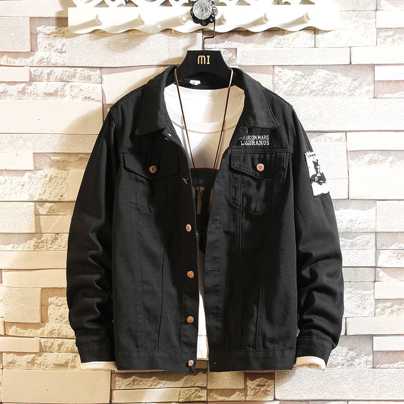 Denim Suit Male Growth Sleeve Jacket Male