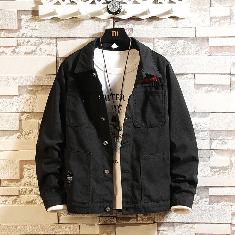 Denim Suit Male Growth Sleeve Jacket Male