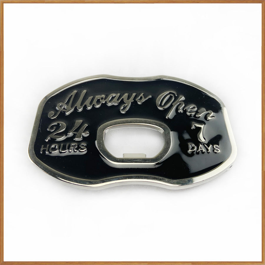 Zinc Alloy Bottle Opener Belt Buckle Western Cowboy Belt Buckle