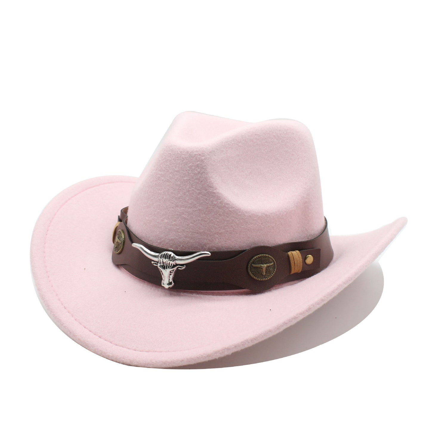 Ethnic Style Cow Standard Western Denim Top Hat