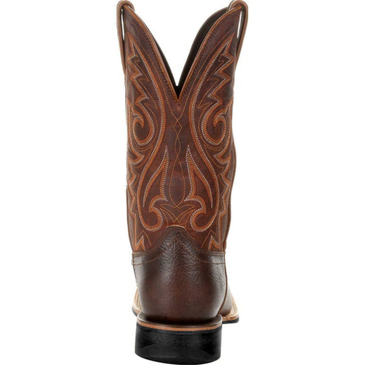 Men's Big Wide Head Western Cowboy Boots