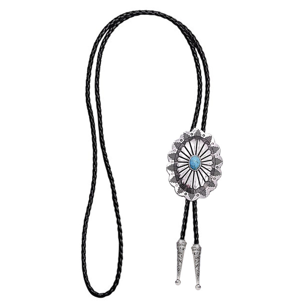 American Western Cowboy Bolo Tie Metal