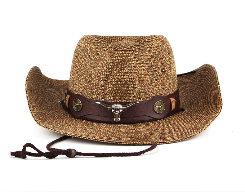 Mixed Color Straw Hat Western Straw Cowboy Hat