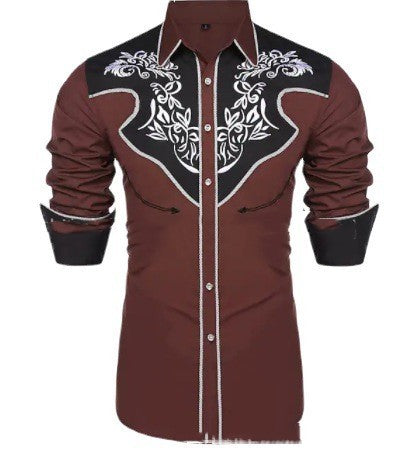 Retro Style Lapel Men's Shirt