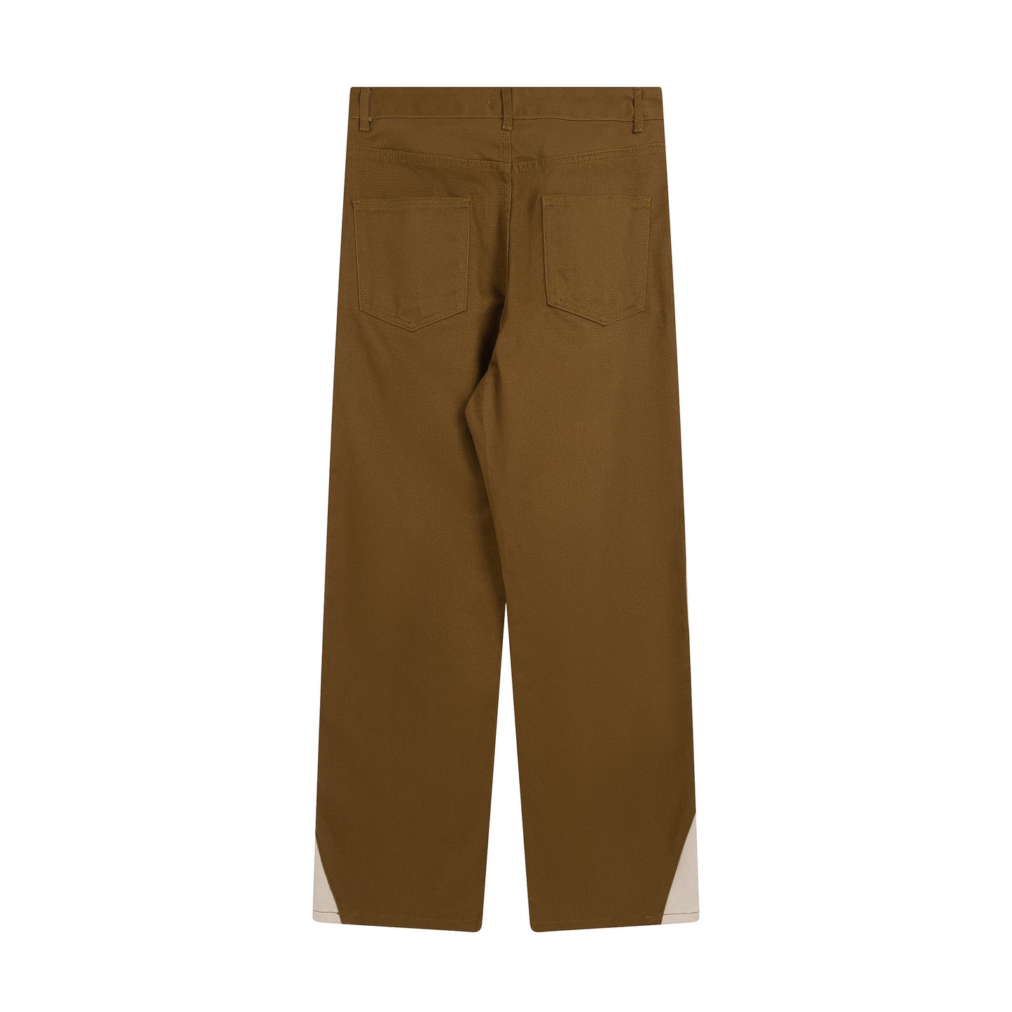 Wash Water Splicing Straight Cowboy Pants