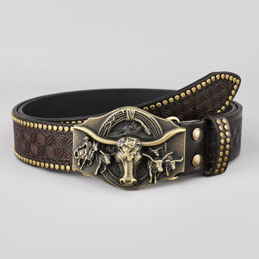 Trendy Western Denim Belt